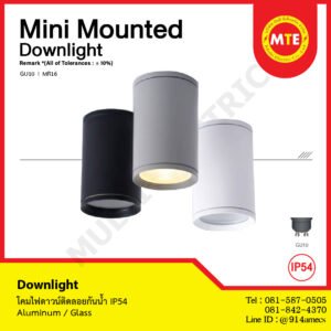 Downlight Mini Mounted ดาว์ไลท์ติดลอยแบบกันน้ำ GU10x1