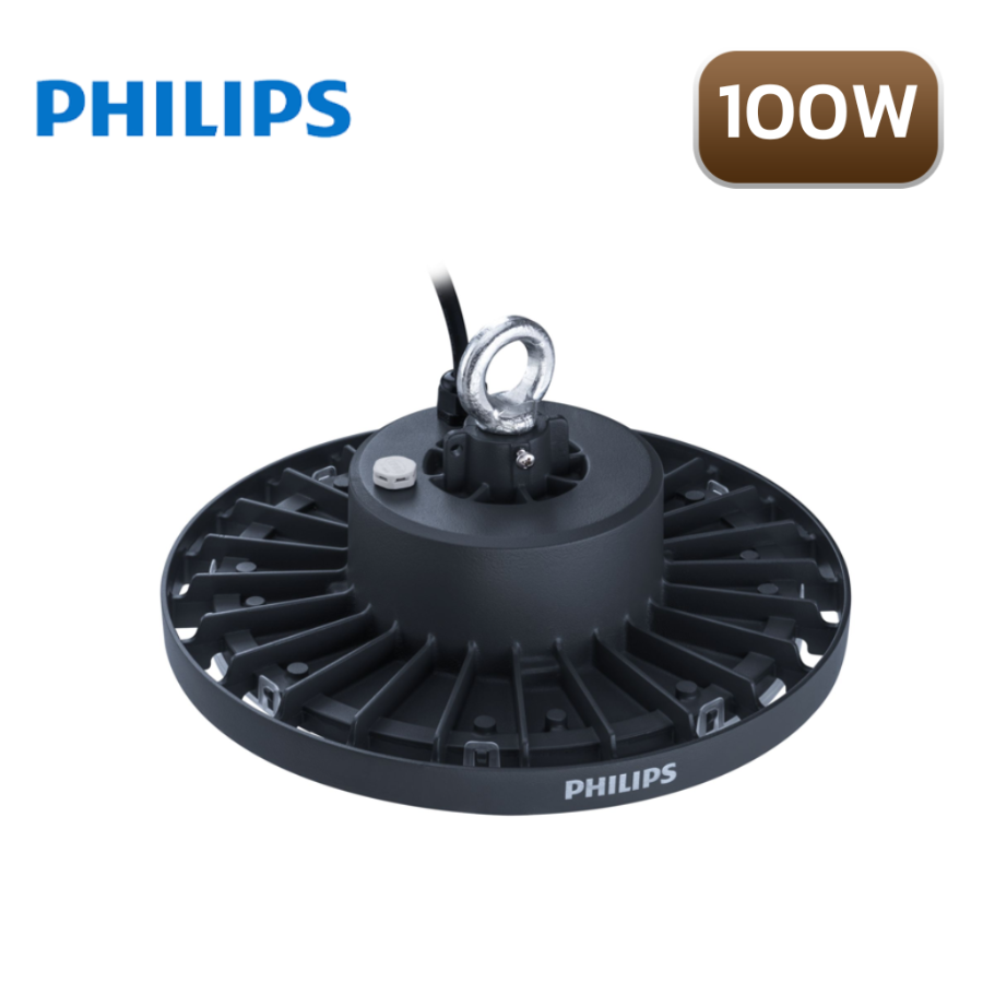 โคมไฟไฮเบย์ LED 100W DL PHILIPS รุ่น BY239/120LM สีดำ - Image 3