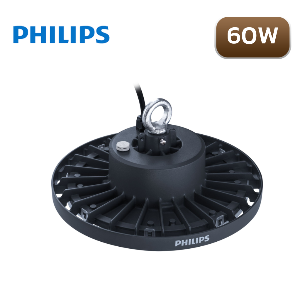 โคมไฟไฮเบย์ LED 60W PHILIPS G2 BY239P LED80 สีดำ - Image 2
